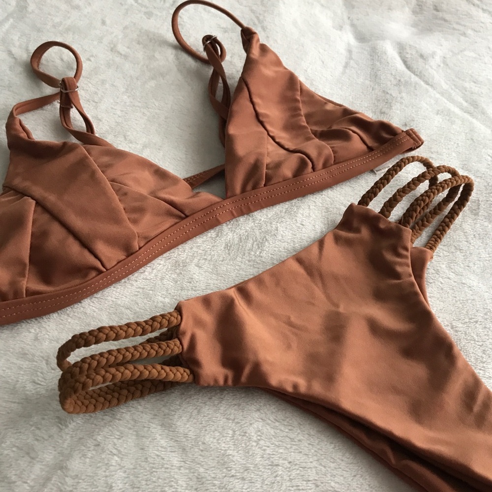 tan bikini set